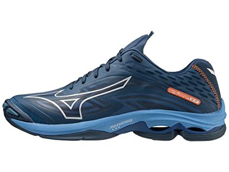 Mizuno Unisex Wave Lightning Z7 Handballschuhe, Darkdenim White Bluejasper, 43 EU Discount