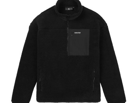 Black Sherpa 1 4 Zip Fleece Discount