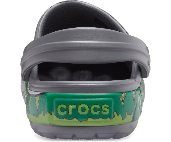 Authentic Kids  Crocs Fun Lab Dino Band Clog  Slate Gray Sale