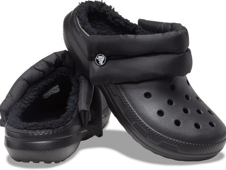 Crocs Classic Lined Neo Puff Clog - Black Supply