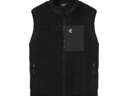 Black Sherpa Vest on Sale