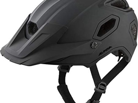 ALPINA COMOX - Widerstandsfähiger, Stoßabsorbierender & Anpassbarer Enduro Fahrradhelm Mit kurzem Schild Für Erwachsene, black matt, 52-57 cm Sale