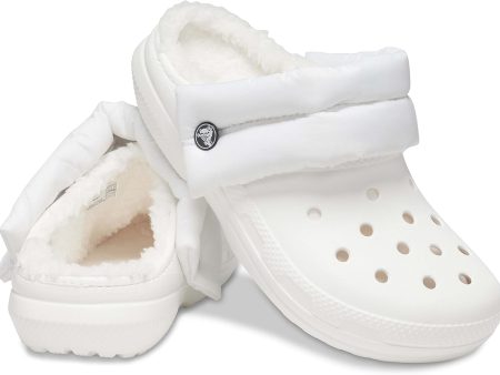 Crocs Classic Lined Neo Puff Clog - White Hot on Sale