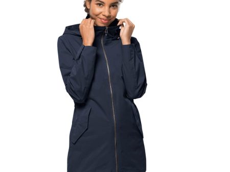 Jack Wolfskin Damen Dakar Parka W Jacke, midnight blue, XL For Sale