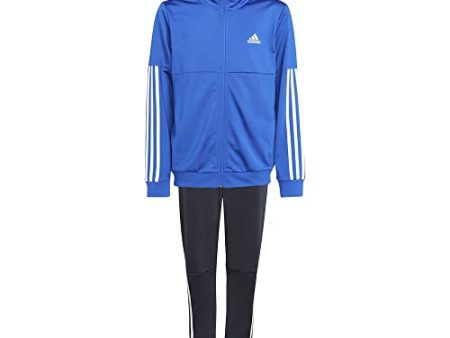 adidas Jungen B Team Ts Tracksuit, Top Bold Blue White Bottom Legend Ink F17 White, 15 anni Cheap