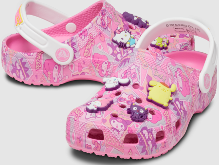 Authentic Limited Edition Kids  Hello Kitty and Friends Classic Clog - Pink on Sale