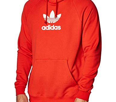 Adidas Herren ADICLR PRM Hood Sweatshirt, Lush red, L Fashion