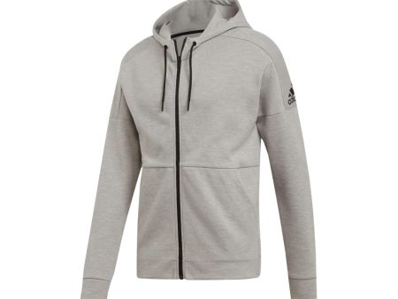 adidas Herren ID Stadium FZ Hoody, Solid Grey Raw White, S Fashion