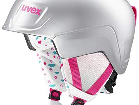 Uvex Unisex Kinder Manic pro Skihelm, Titanium-pink mat, 46-50 cm Fashion