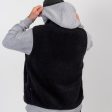 Black Sherpa Vest on Sale