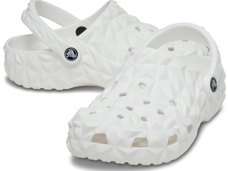 Authentic Crocs Classic Geometric Clog - White Cheap