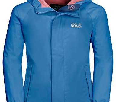 Jack Wolfskin Unisex Kinder Tucan Children s Jacket Jacke, wave blue, 164 EU Fashion