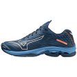 Mizuno Unisex Wave Lightning Z7 Handballschuhe, Darkdenim White Bluejasper, 46 EU on Sale