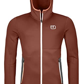 Ortovox Herren Fleece Hoody M Kapuzenpullover, Ton Orange, L on Sale