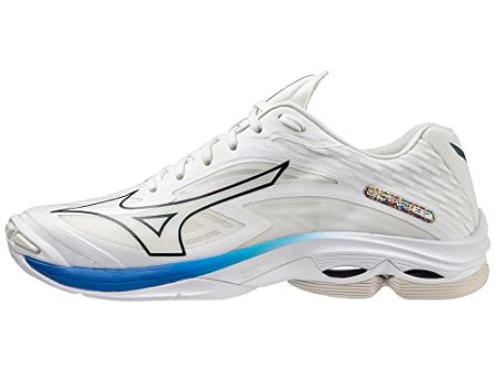 Mizuno Unisex Wave Lightning Z7 Handballschuhe, Undyed White Moonlit Ocean Peaceblue, 44.5 EU Online Sale