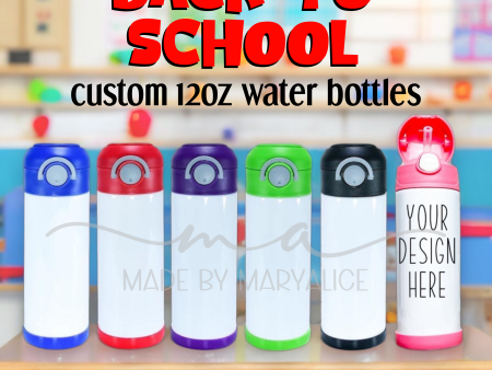 Custom 12oz Water Bottles For Discount