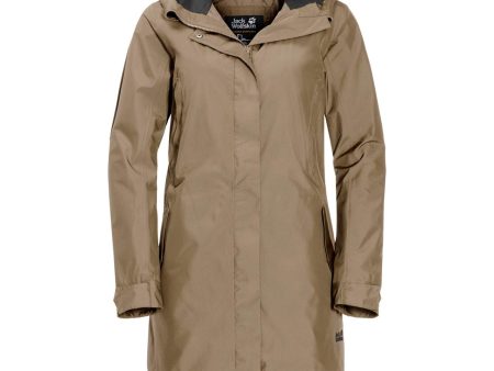 Jack Wolfskin Damen Monterey Jacke Hardshelljacke, Sand Dune, S Fashion