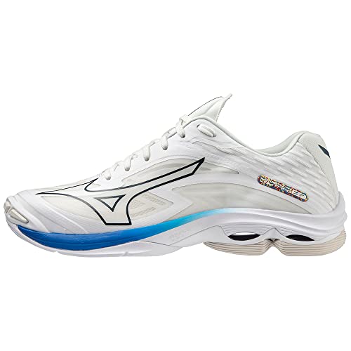 Mizuno Unisex Wave Lightning Z7 Handballschuhe, Undyed White Moonlit Ocean Peaceblue, 42.5 EU Online