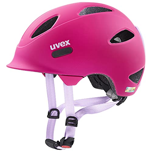 uvex oyo - leichter Fahrradhelm für Kinder - individuelle Größenanpassung - erweiterbar mit LED-Licht - berry - purple matt - 45-50 cm Cheap