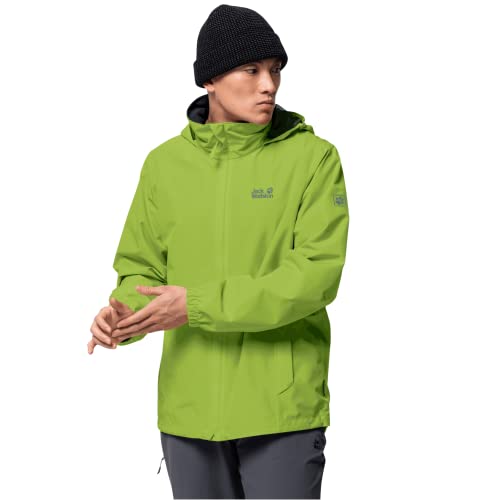 Jack Wolfskin Herren Stormy Point Jacke M Hardshelljacke, Spring Lime, X-Large For Sale