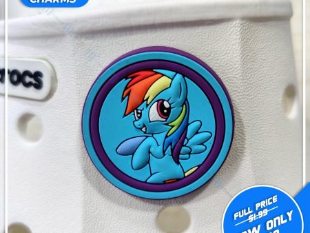 Jibbitz - My Little Pony - Rainbow Dash - Round For Sale