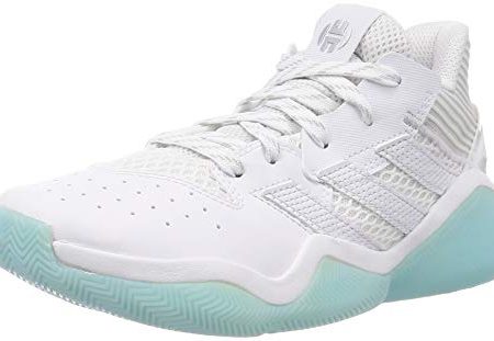 adidas Unisex Harden Stepback J Sneaker, Ftwbla Plamet Matcie, 38 2 3 EU Fashion