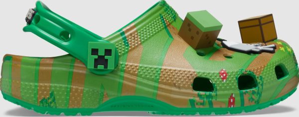 Authentic Limited Edition Kids  Minecraft Elevated Clog - Multi Discount