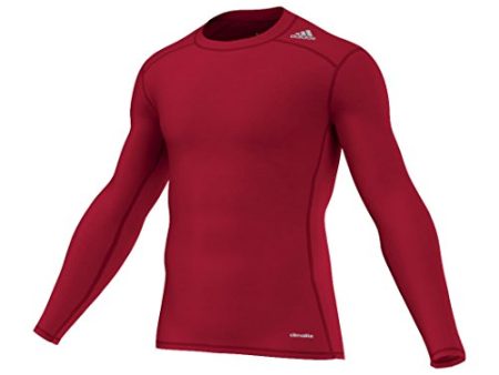 adidas Herren Langarmshirt Techfit Base, rot, M, 4056562694207 Online now