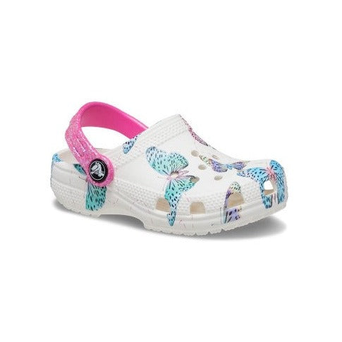 Kids’ Crocs Classic Butterfly Clog - White Online