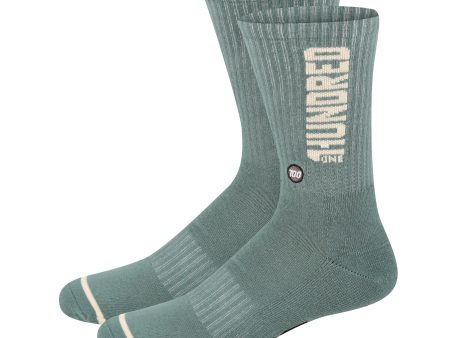 100 Moss Crew Sock Discount