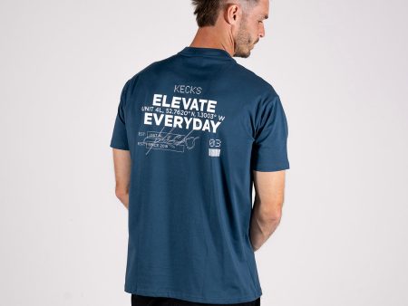 Elevate Tee - Navy For Cheap