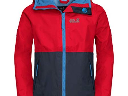 Jack Wolfskin Kinder Ranny Days Regenjacke, Peak red, 116 Sale