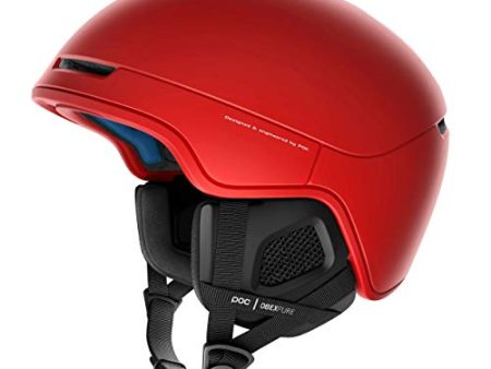 POC Obex Pure. Leichter, sicherer und anpassungsfähiger Ski- und Snowboardhelm, Prismane Red, M-L (55-58cm) Fashion