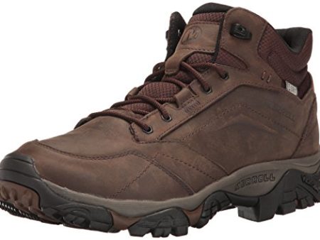 Merrell Herren Moab Adventure Mid Wp Trekking Wanderstiefel, Braun Dunkle Erde, 44.5 EU on Sale