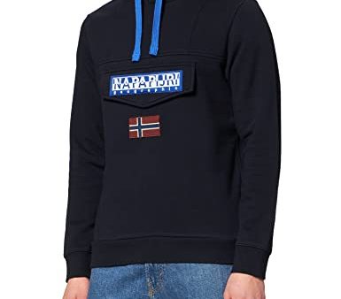 Napapijri Herren Burgee Wint 1 Sweatshirt, Blu Marine, M EU Supply