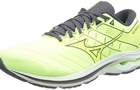 Mizuno Herren Welle Inspire 18 Laufschuhe, Neolime Misty Blue Ebony, 45 EU on Sale