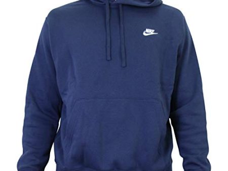 Nike Herren Sportswear Club Fleece Hoodie, Midnight Navy Midnight Navy White, XL Online Sale